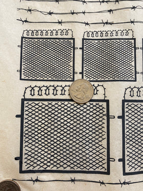 Barbed Wire - Underglaze Transfer Sheet