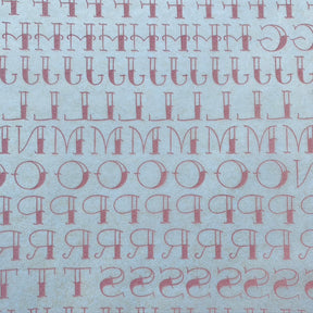 Tattoo Font - Underglaze Transfer Sheet