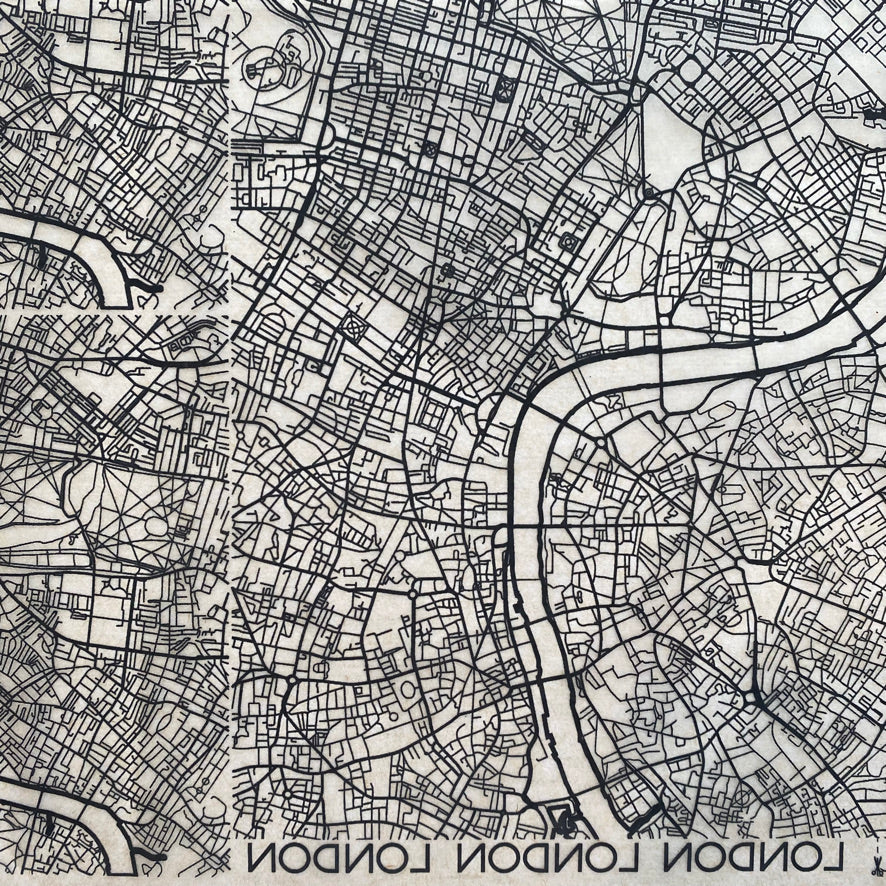 Map London - Underglaze Transfer Sheet