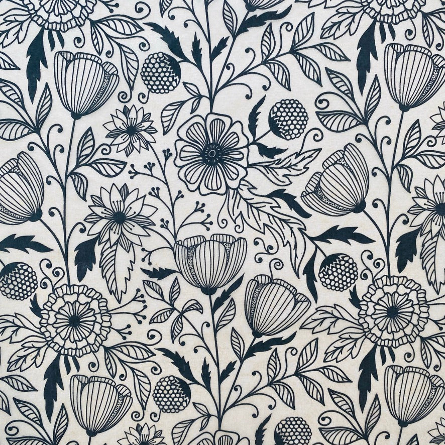 Flower Doodle - Underglaze Transfer Sheet