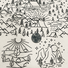 Camping - Underglaze Transfer Sheet