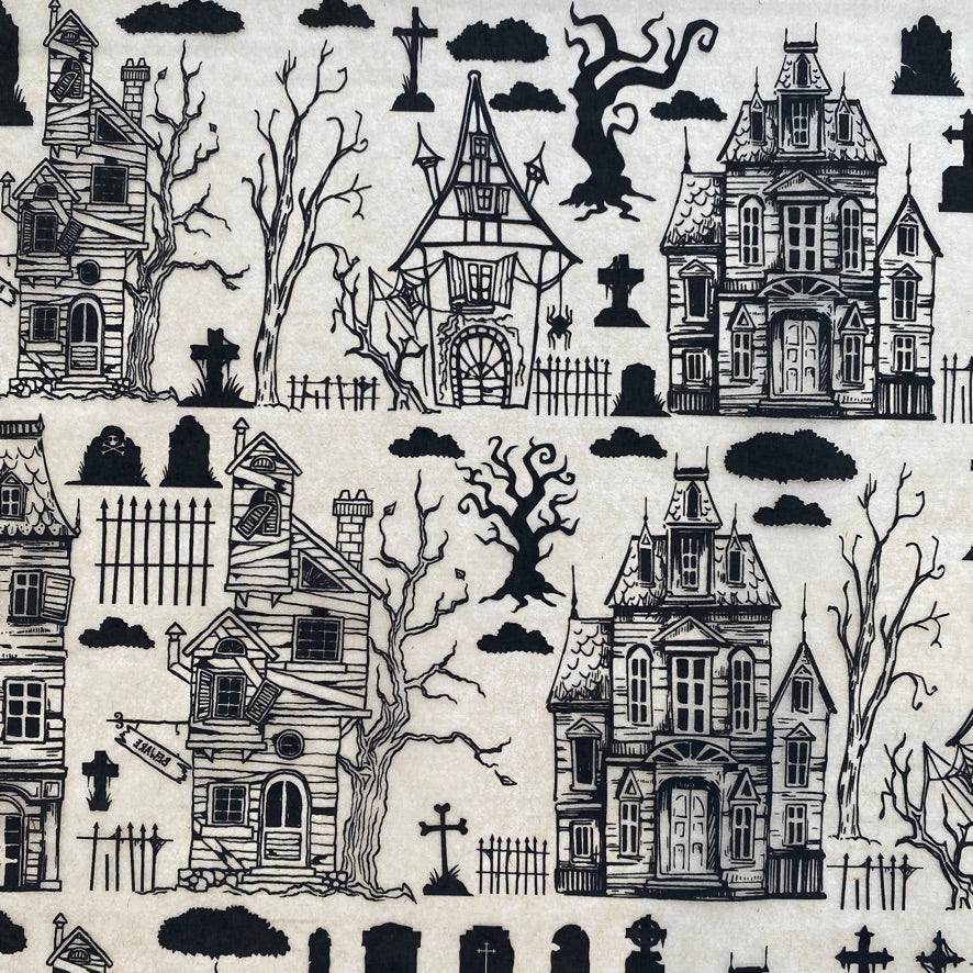 Haunted House - Underglaze Transfer Sheet