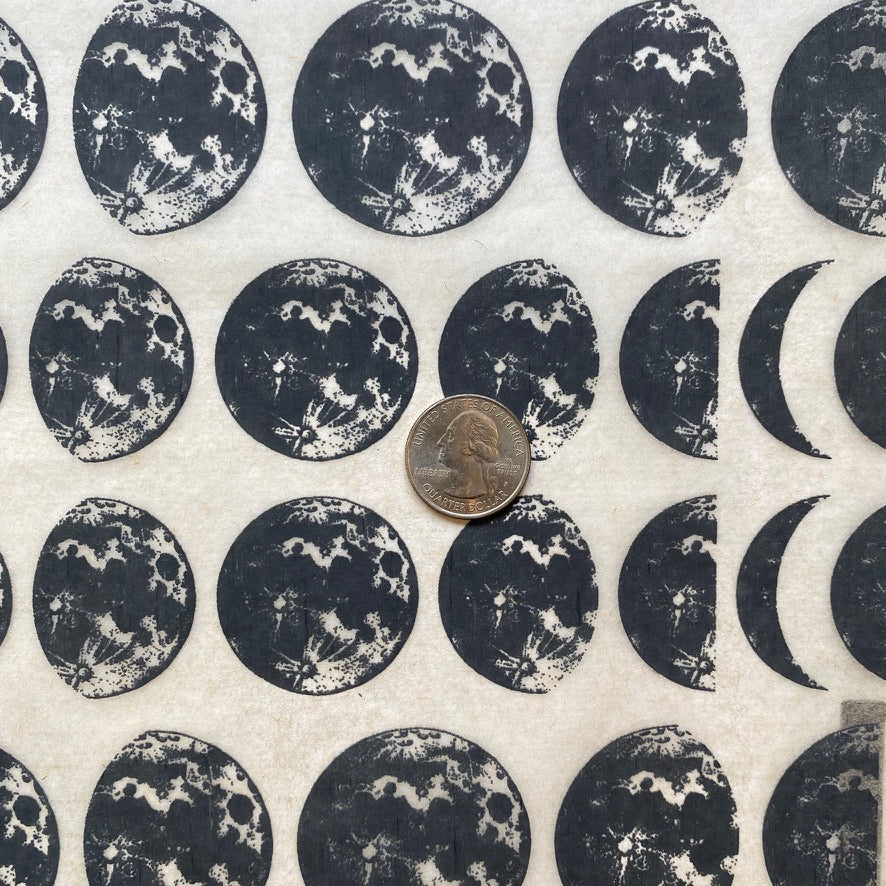 Moon Phases - Underglaze Transfer Sheet