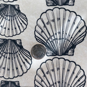 Shells Scallop - Underglaze Transfer Sheet