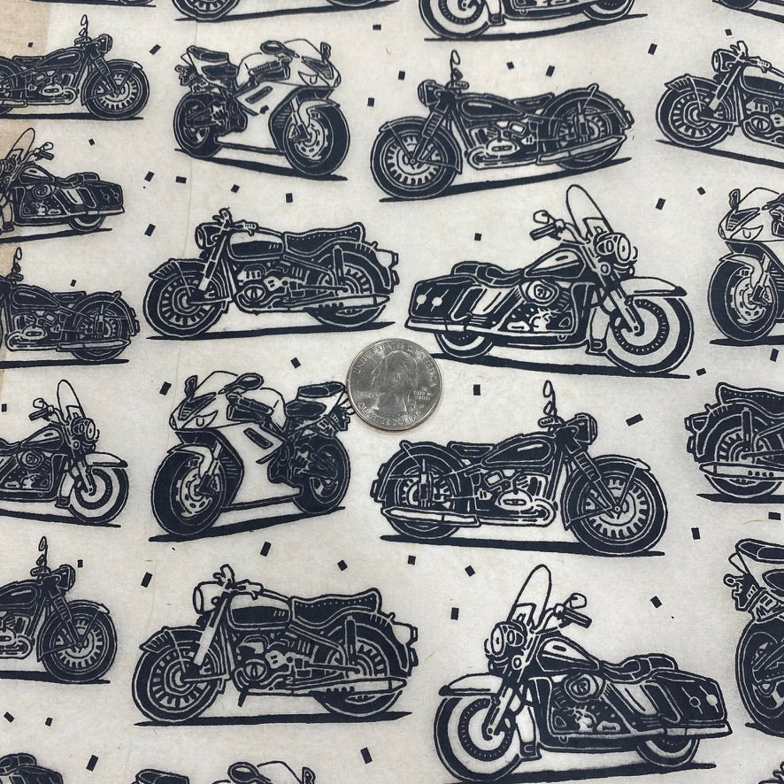 Motorcycles - Underglaze Transfer Sheet