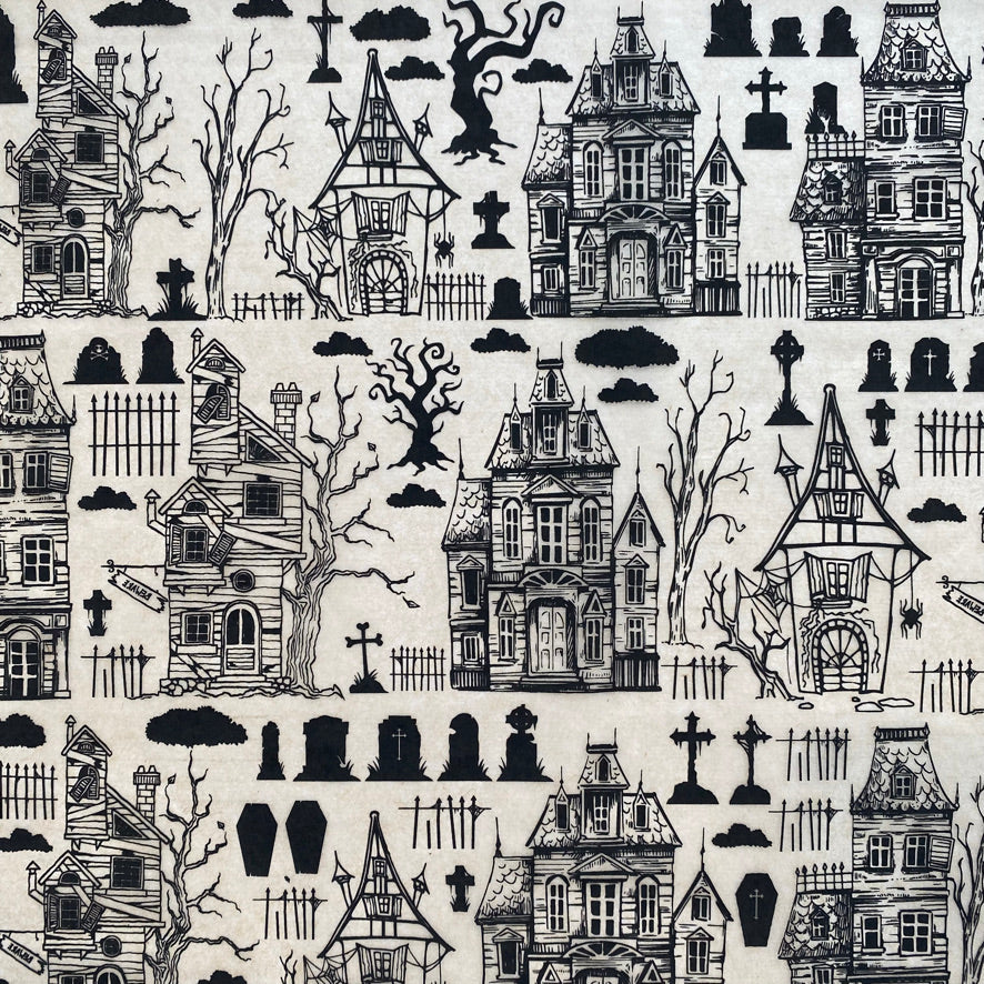 Haunted House - Underglaze Transfer Sheet