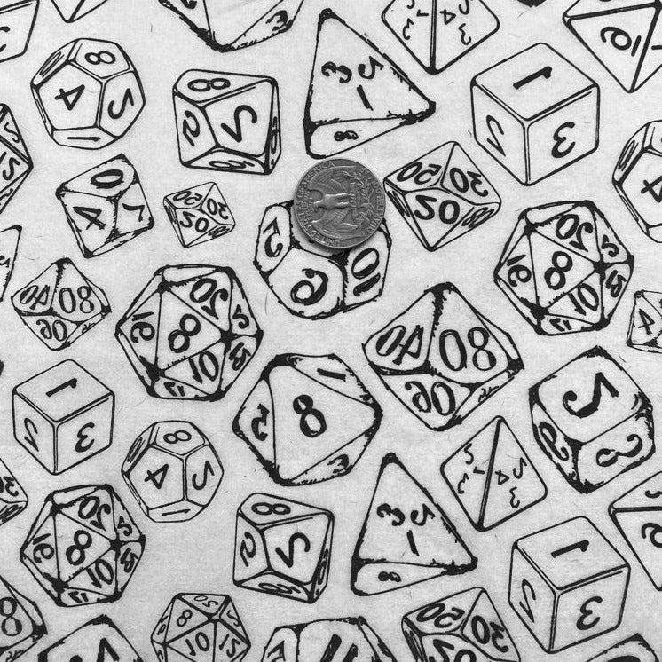 RPG Dice - Underglaze Transfer Sheet