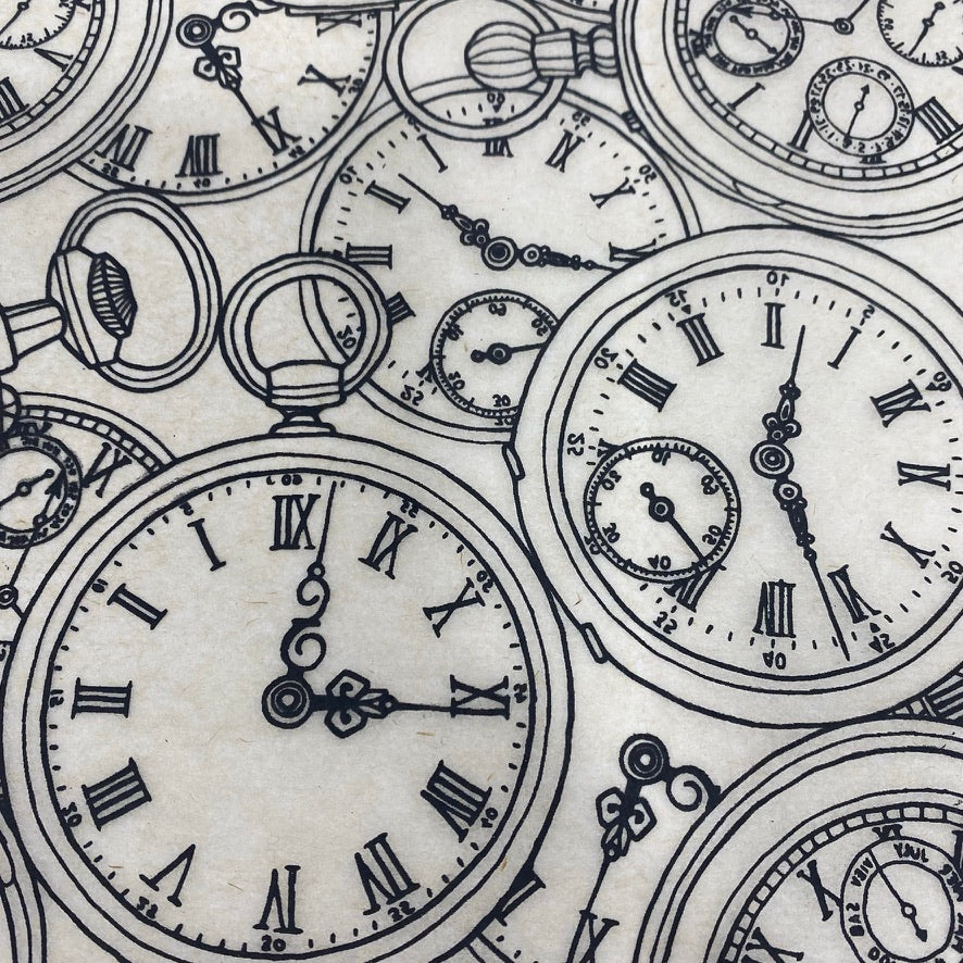 Clocks - Underglaze Transfer Sheet