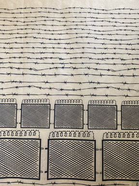 Barbed Wire - Underglaze Transfer Sheet