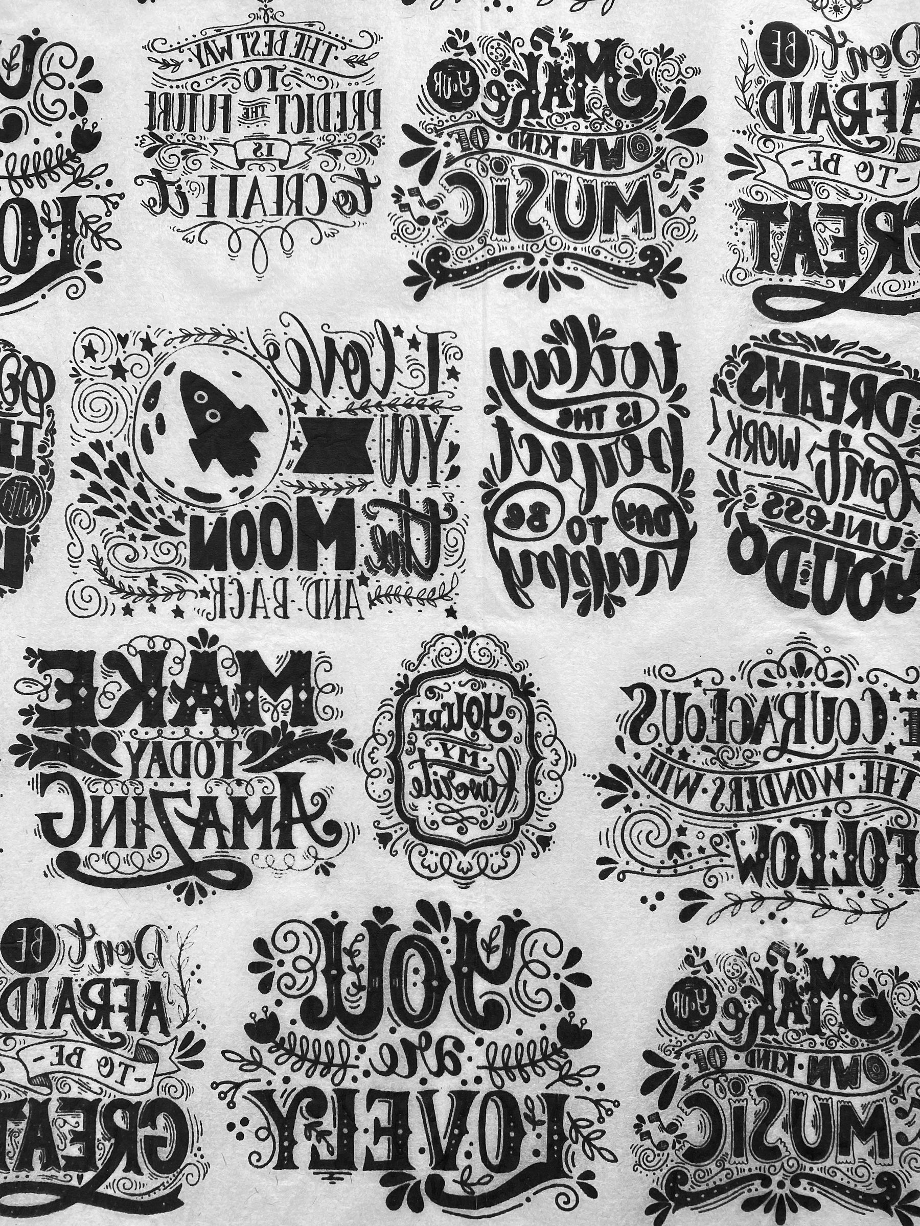 Be The Reason - Underglaze Transfer Sheet