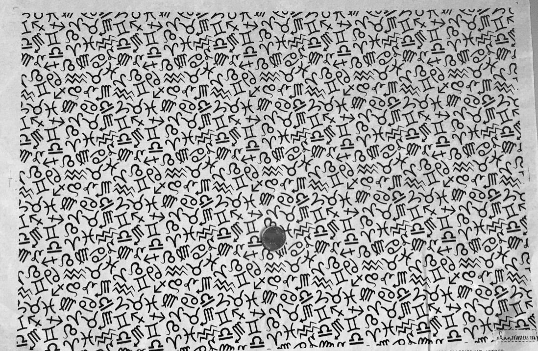 Zodiac - Underglaze Transfer Sheet