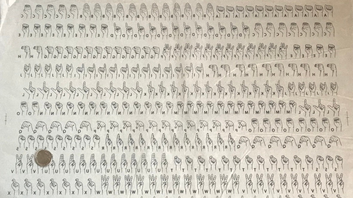 Sign Language *Charity Benefit* - Underglaze Transfer Sheet