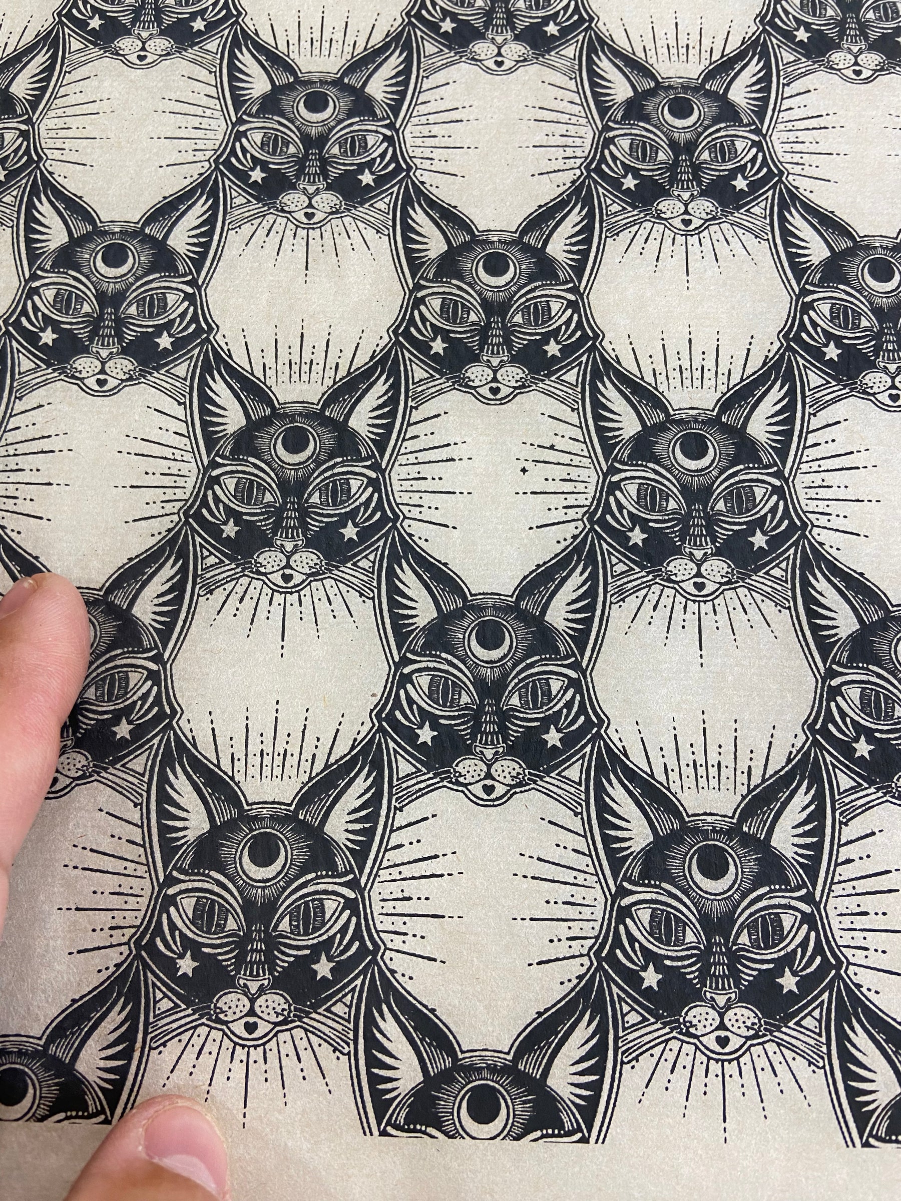 Cat Mystic - Underglaze Transfer Sheet