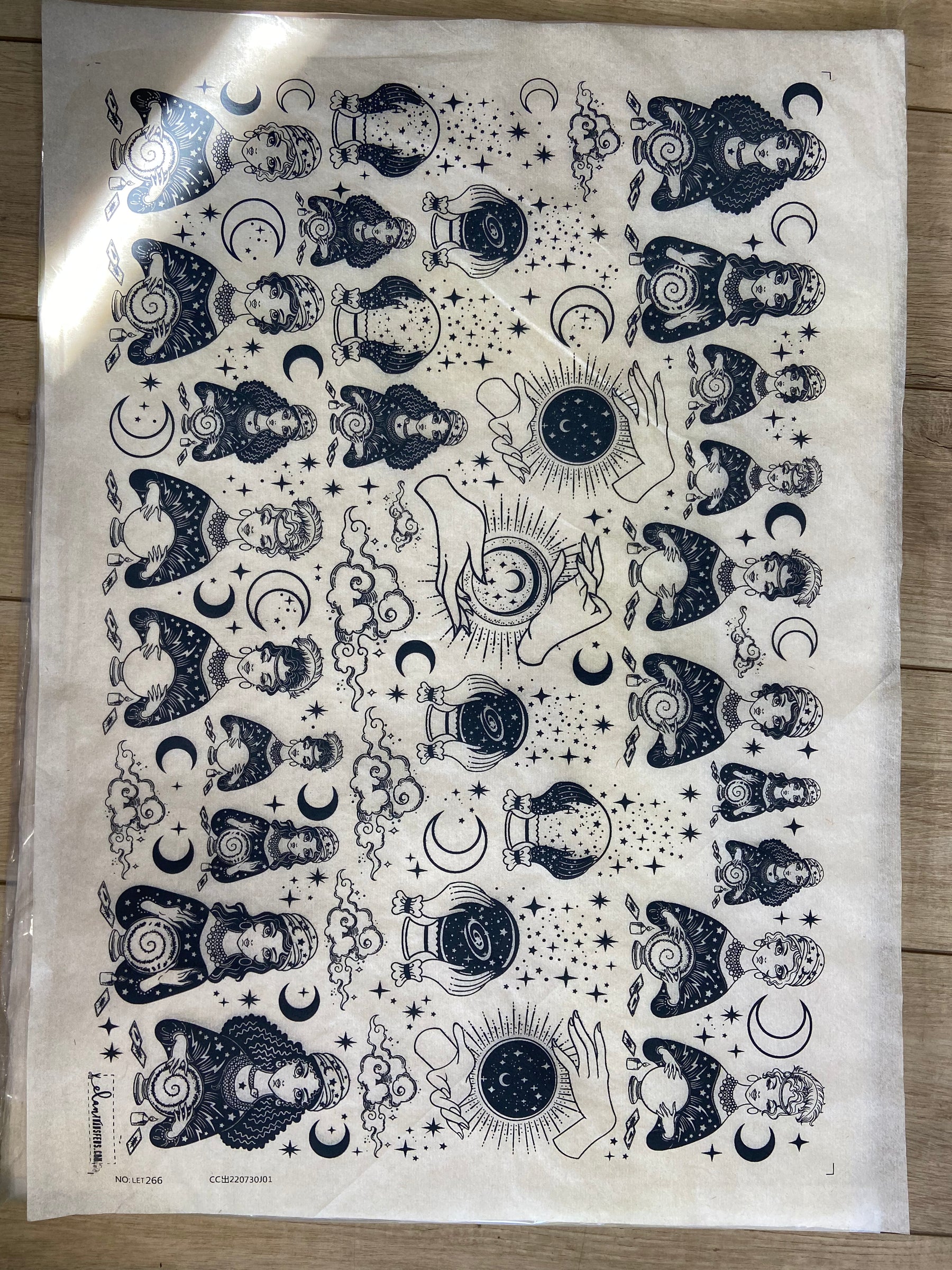 Fortune Teller - Underglaze Transfer Sheet