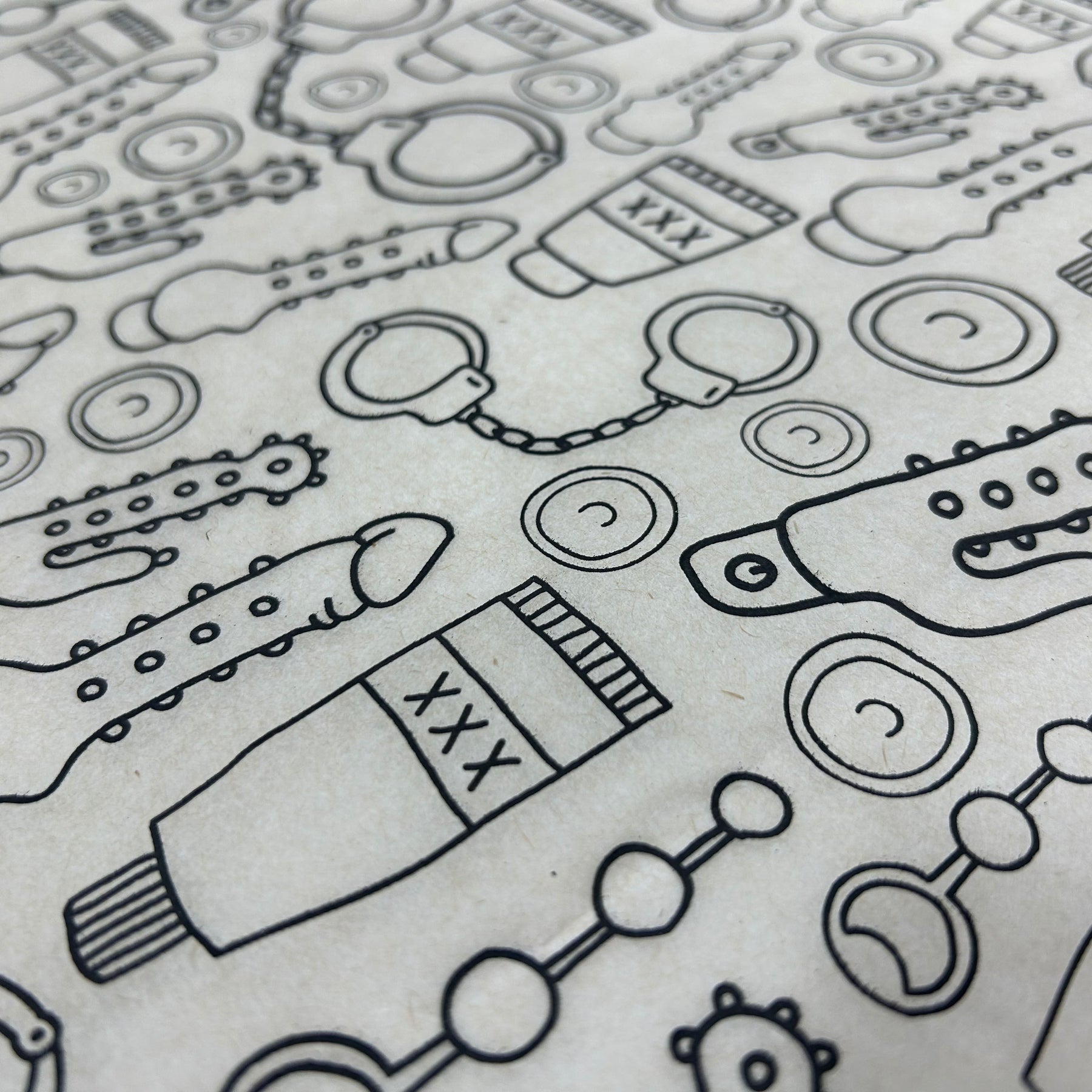 Sex Toys - Underglaze Transfer Sheet