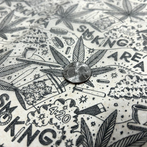 Smoking Section - Underglaze Transfer Sheet