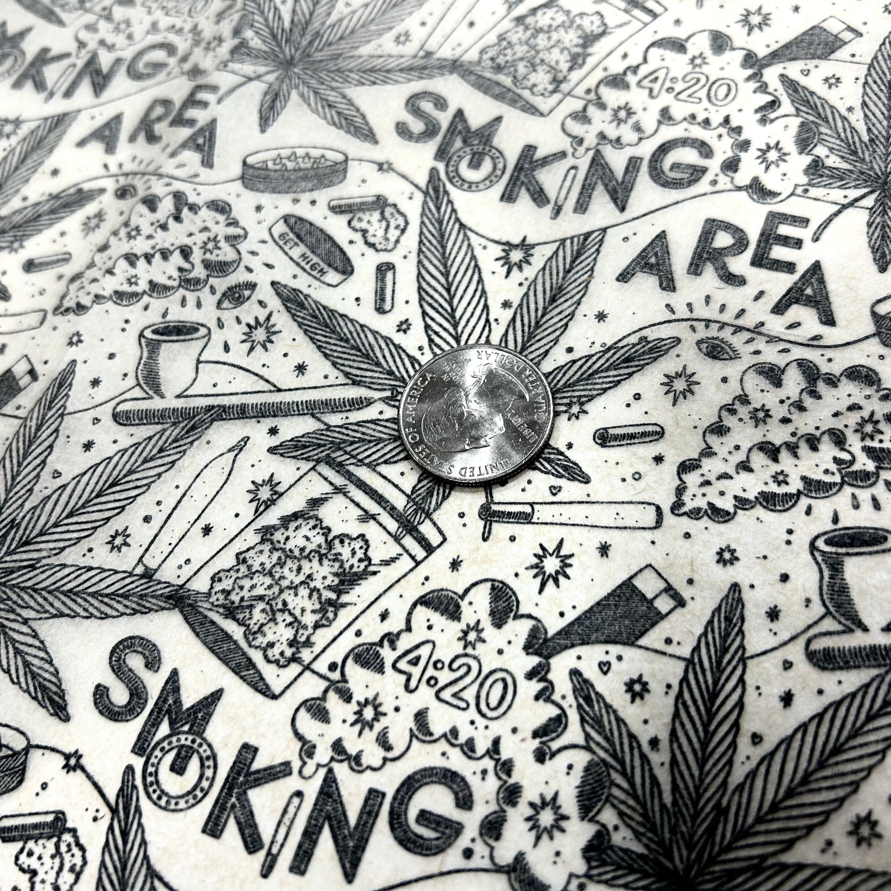 Smoking Section - Underglaze Transfer Sheet