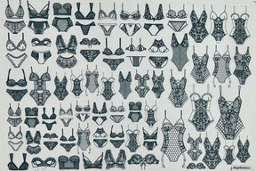 Lingerie - Underglaze Transfer Sheet