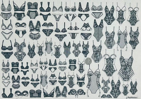 Lingerie - Underglaze Transfer Sheet