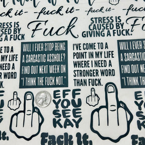 Fuck It - Underglaze Transfer Sheet