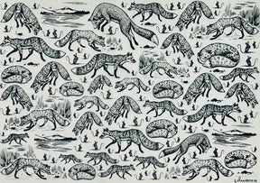 Foxy Loxy - Underglaze Transfer Sheet