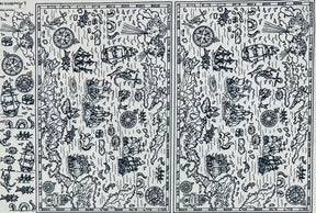 Treasure Map - Underglaze Transfer Sheet