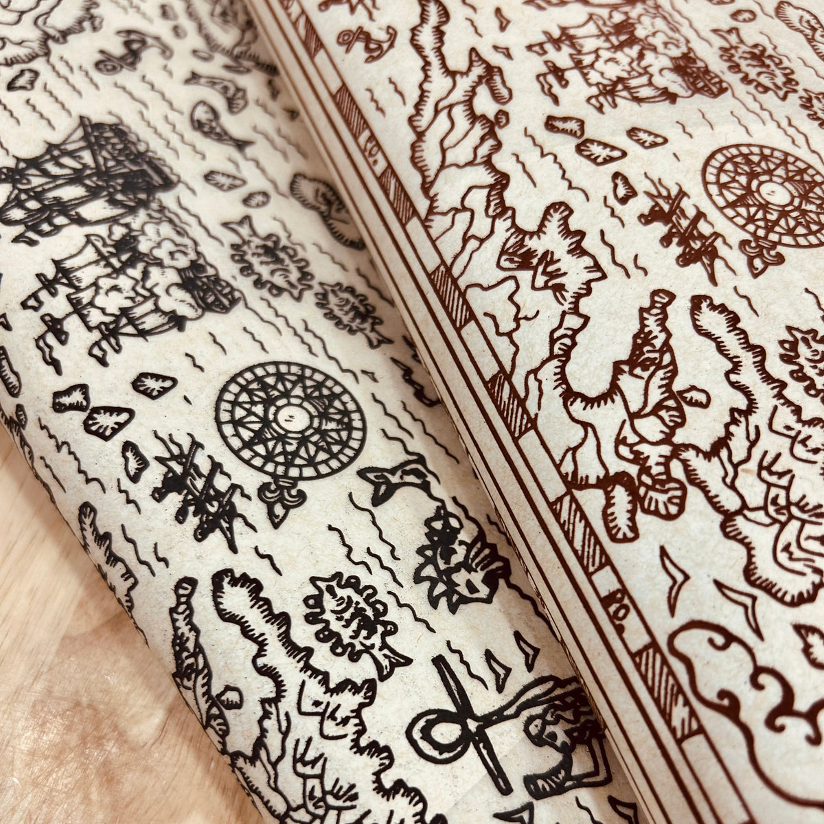 Treasure Map - Underglaze Transfer Sheet