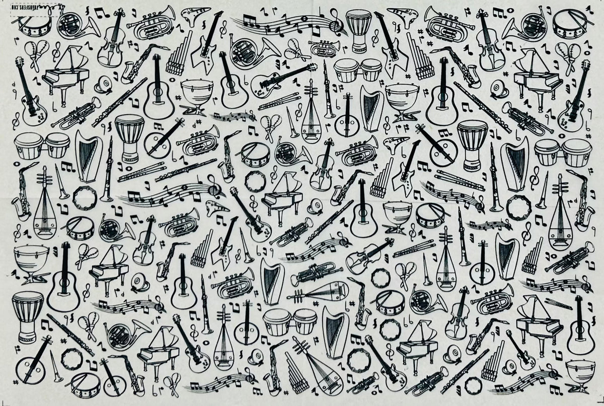 Instruments - Underglaze Transfer Sheet