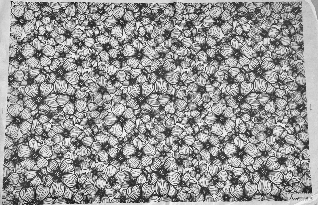 Apple Blossom - Underglaze Transfer Sheet