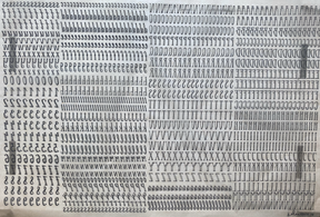 Hipster Font - Underglaze Transfer Sheet