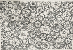 Gears - Underglaze Transfer Sheet