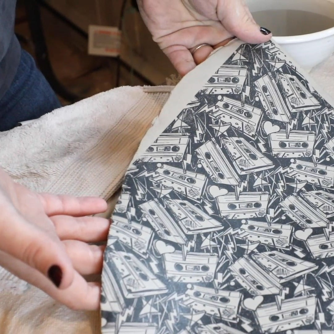 Applying Elan Transfers to a Clay Slab - Video - instant download