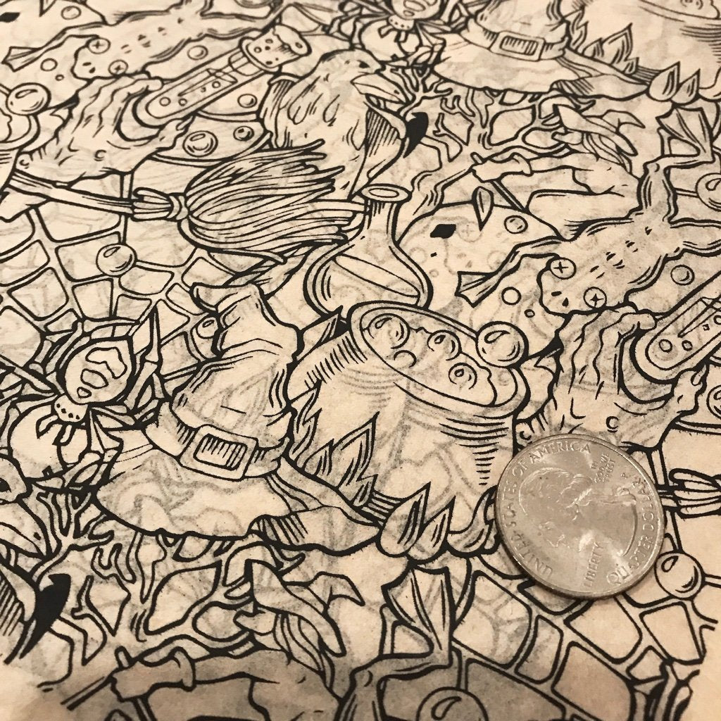 Toil and Trouble - Underglaze Transfer Sheet