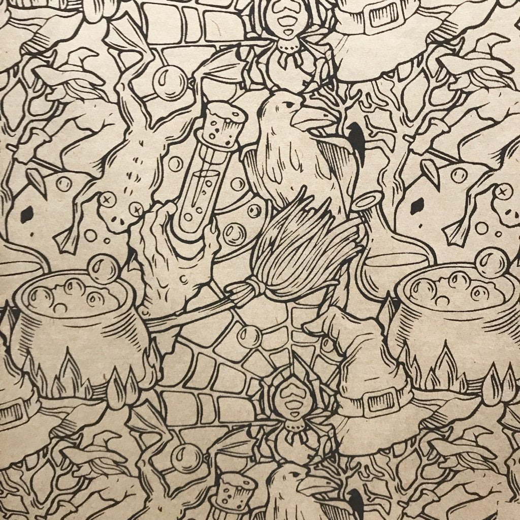 Toil and Trouble - Underglaze Transfer Sheet