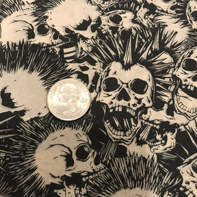 Mohawk Skull - Underglaze Transfer Sheet