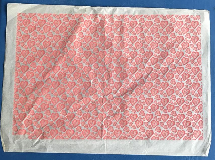 Hearts - Underglaze Transfer Sheet