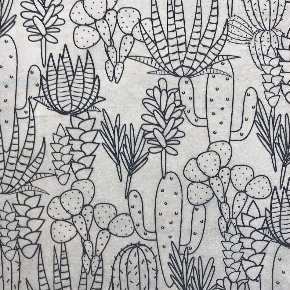Cacti - Underglaze Transfer Sheet