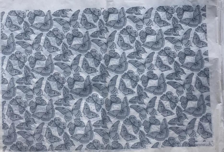 Butterflies - Underglaze Transfer Sheet