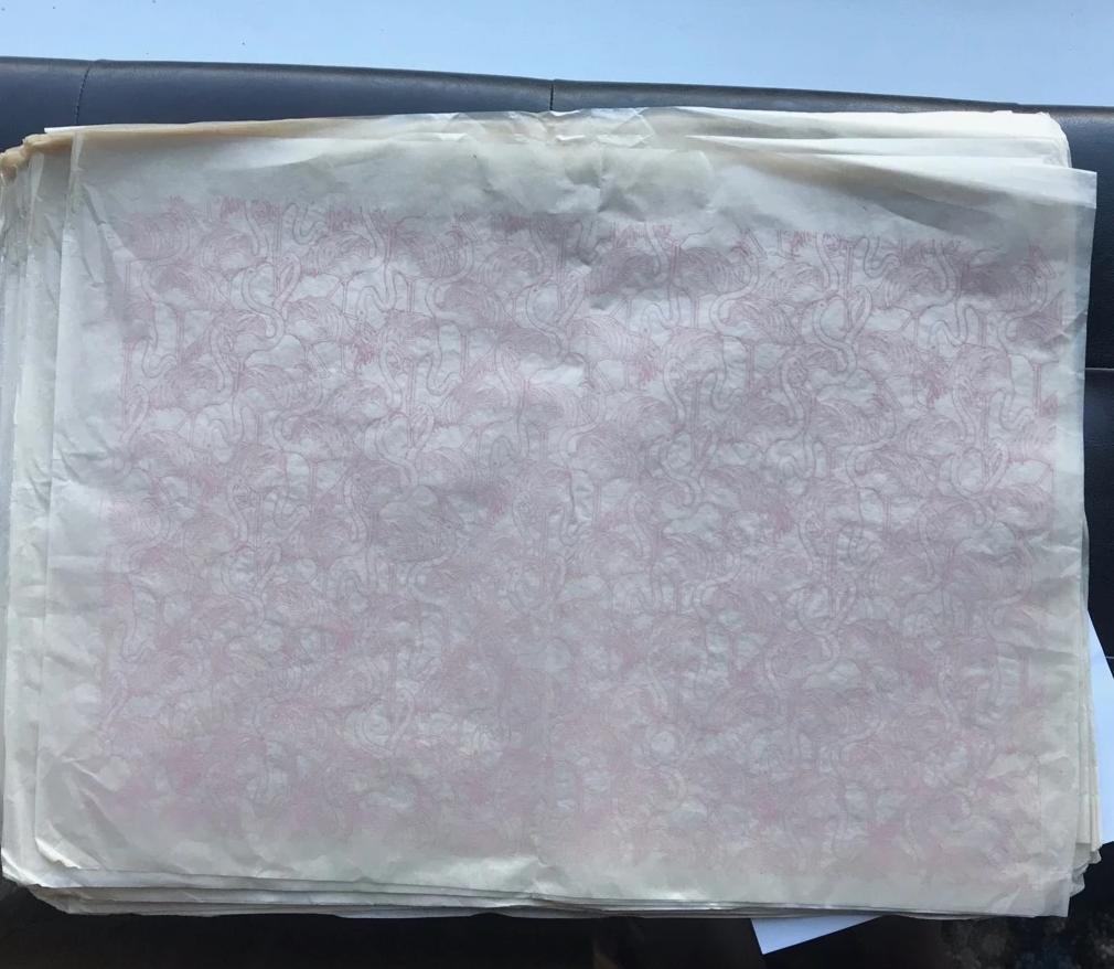 Flamingos - Underglaze Transfer Sheet