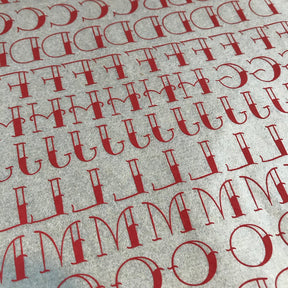 Tattoo Font - Underglaze Transfer Sheet