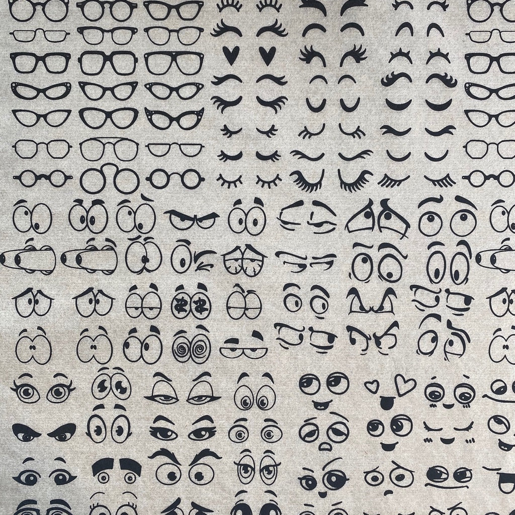 Googly Eyes - Underglaze Transfer Sheet