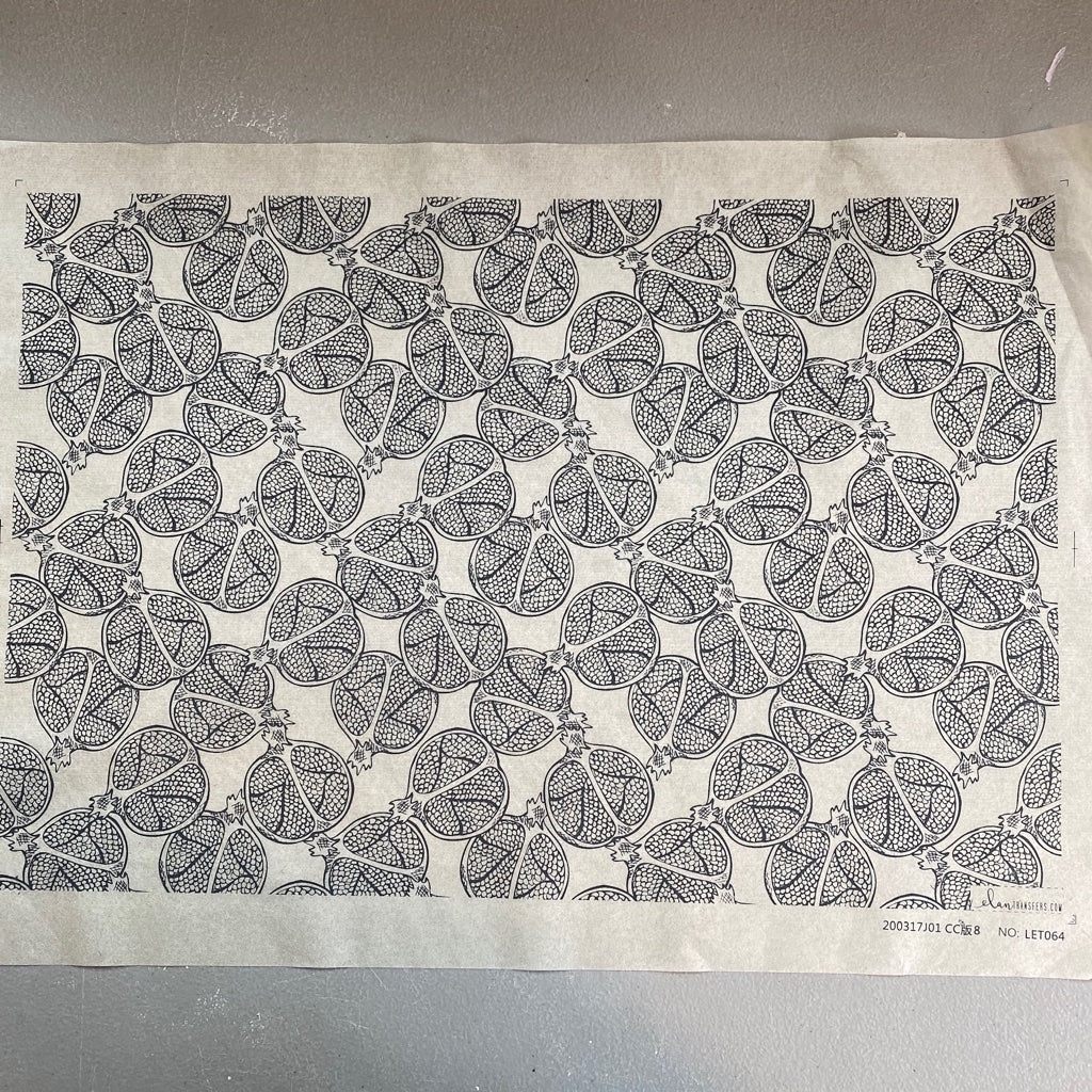 Pomegranates - Underglaze Transfer Sheet