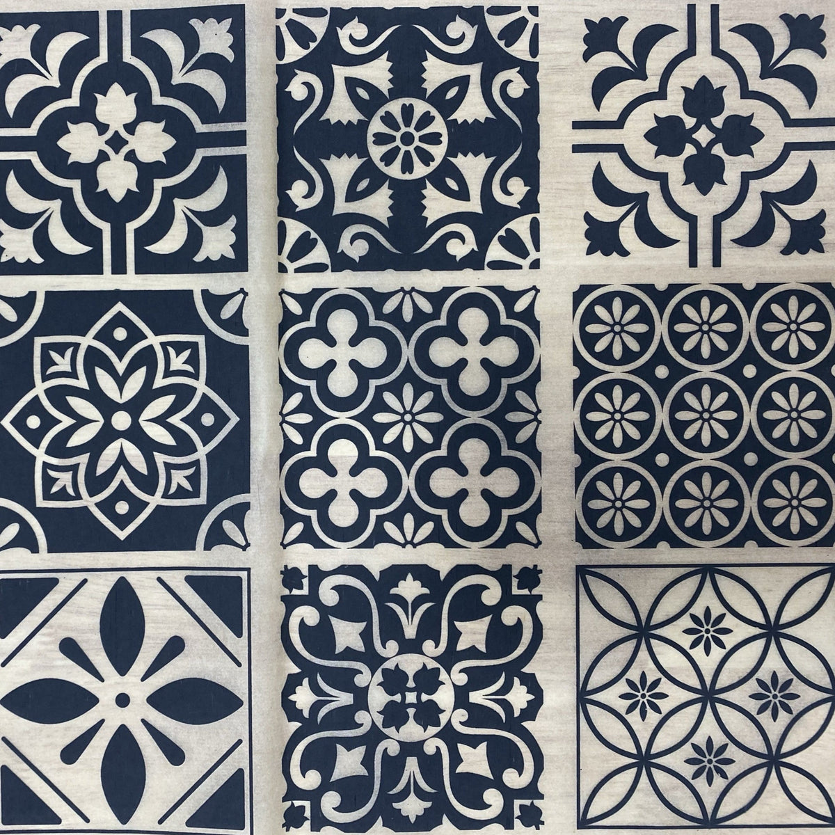 Moroccan Tiles A - Underglaze Transfer Sheet