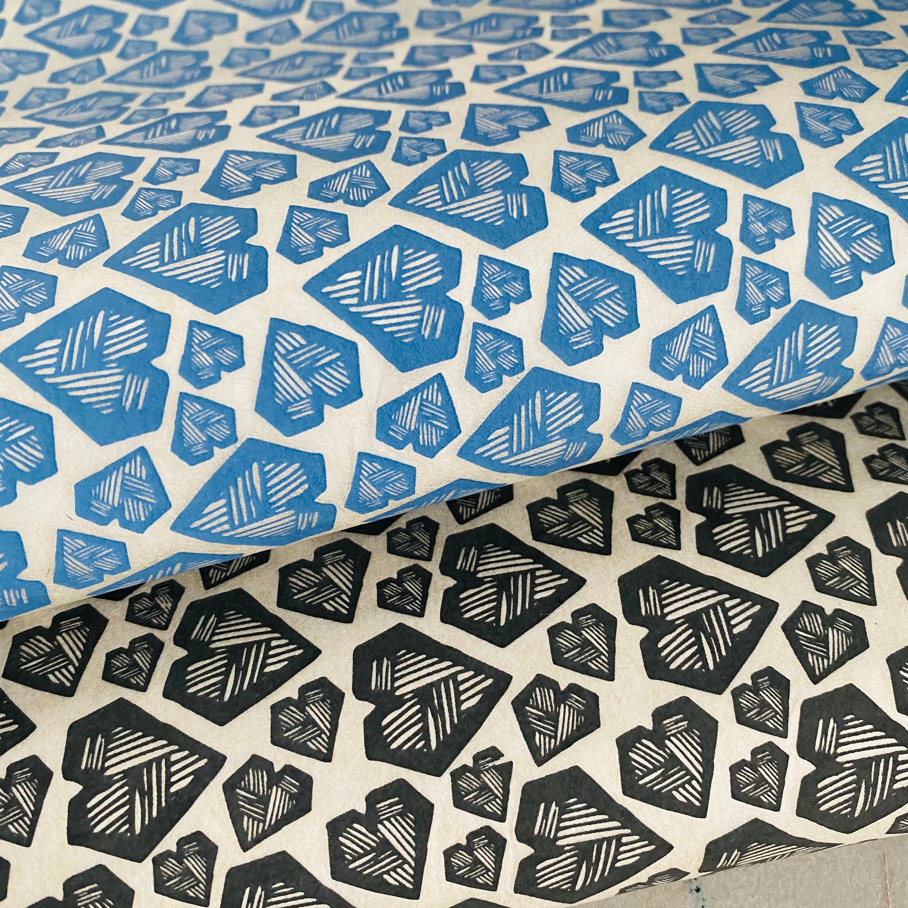 Hearts - Underglaze Transfer Sheet