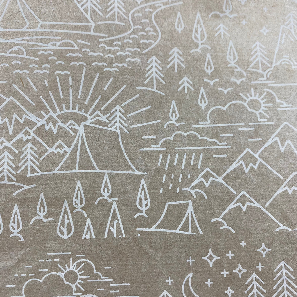 Camping - Underglaze Transfer Sheet