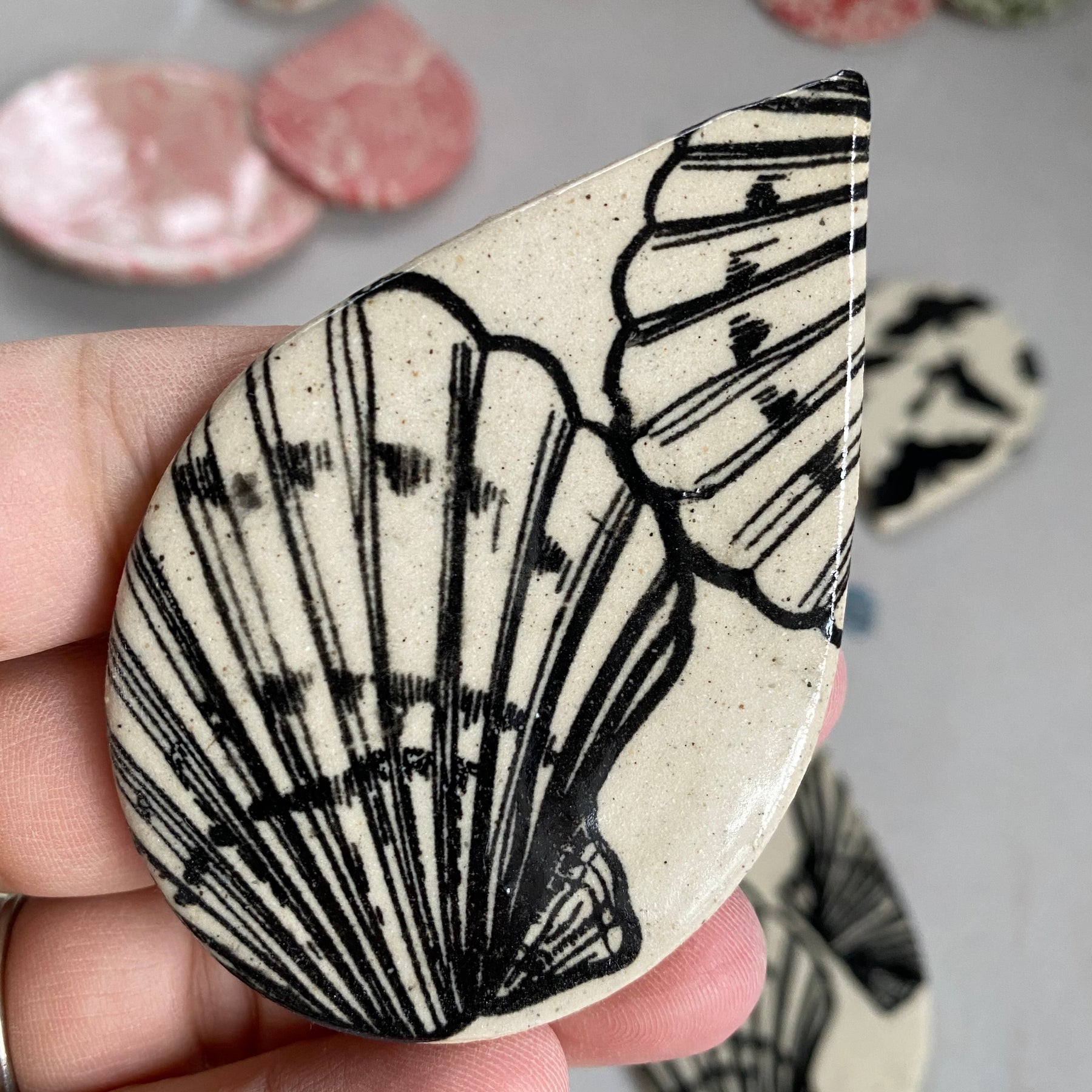 Shells Scallop - Underglaze Transfer Sheet