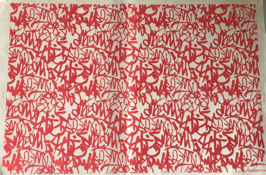 Graffiti - Underglaze Transfer Sheet